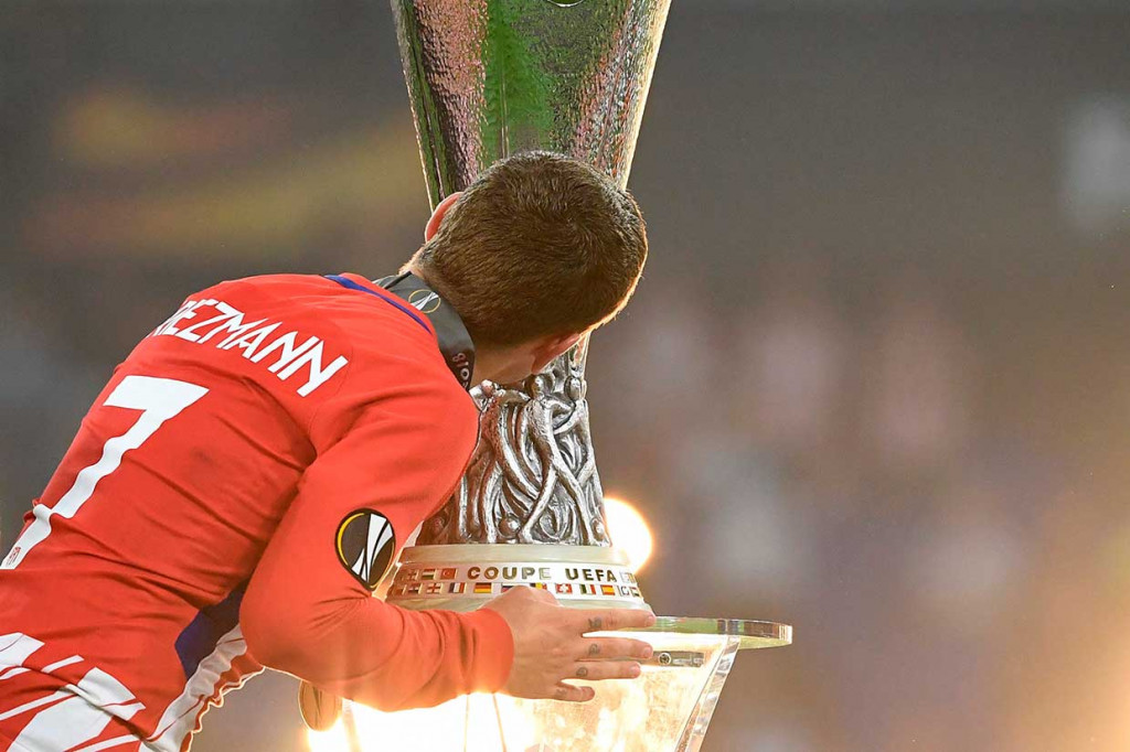 Tiga gol Atletico masing-masing dicetak oleh Antoine Griezmann (dua gol) dan Gabi. 