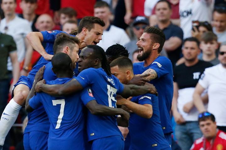 Ini adalah gelar Piala FA kedelapan Chelsea sepanjang sejarah klub. Terakhir kali The Blues meraih gelar ini adalah musim 2011-2012. AFP/IAN KINGTON