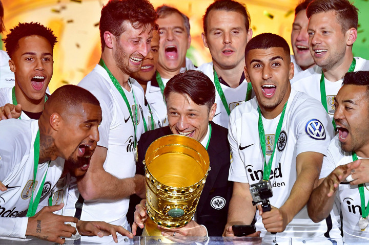 Bagi Niko Kovac, pelatih Frankfurt, ini bukan sekadar perpisahan yang indah. AFP/TOBIAS SCHWARZ