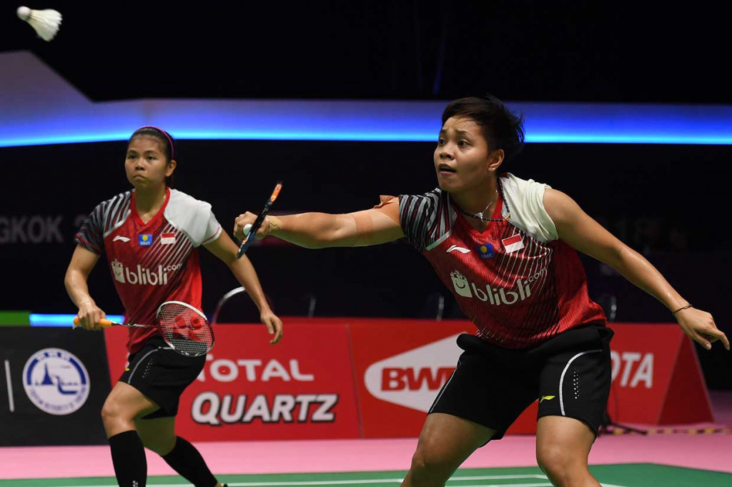 Namun Greysia Polii/Apriyani Rahayu dapat menyamakan kedudukan setelah mengalahkan Yea Ching Goh/Lee Meng Yean 21-13, 21-14.
