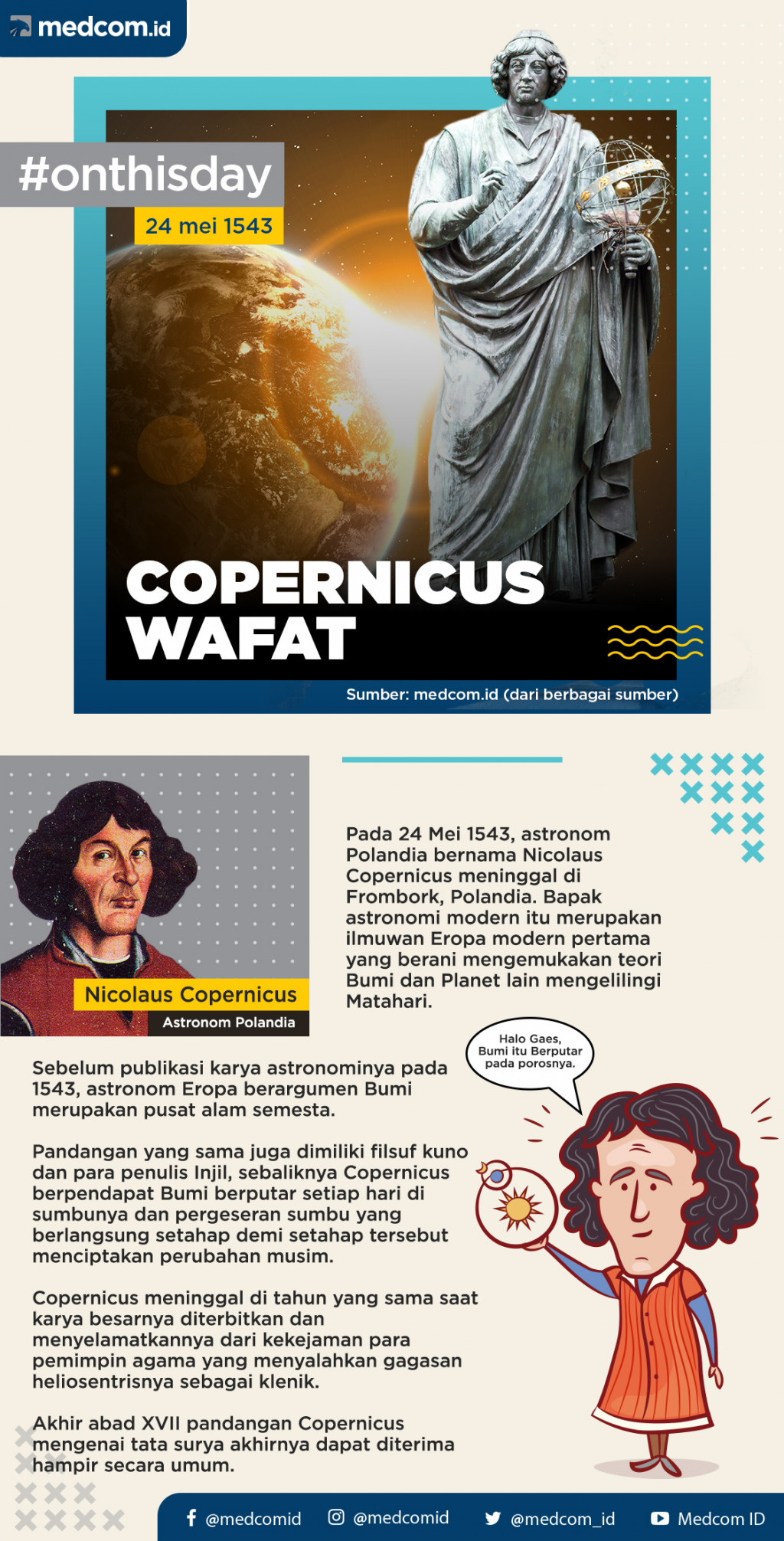 Pada Hari Ini: Copernicus Wafat