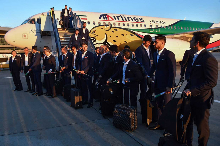 Iran akan bermarkas di Pemusatan Latihan Lokomotiv Bakovka di wilayah moskow. Ini akan menjadi penampilan kelima mereka di putaran final. Iran menghuni Grup B bersama mantan juara dunia Spanyol, juara Eropa Portugal, dan Maroko.