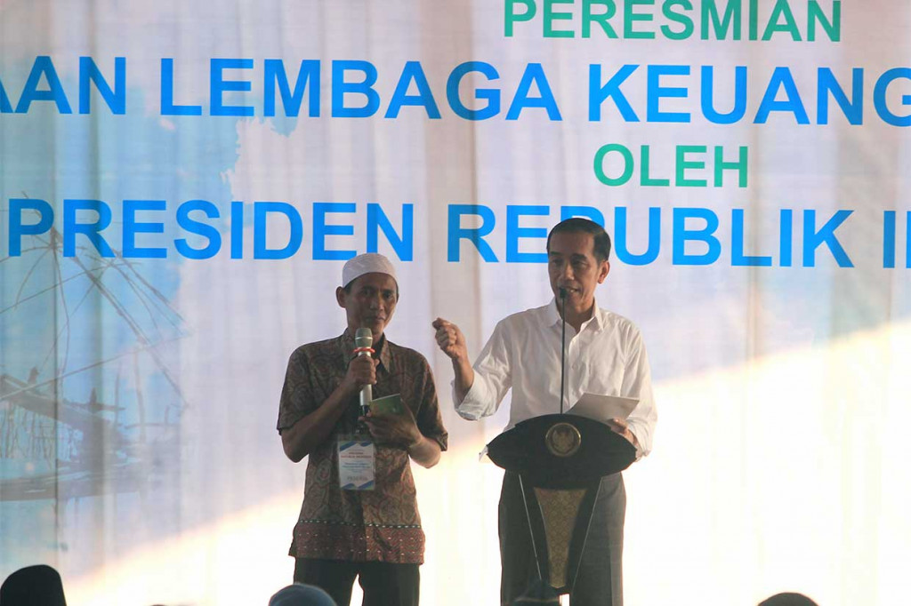 Presiden berharap pembiayaan Bank Mikro Nelayan itu bisa menjadi permodalan bagi nelayan untuk mengembangkan usaha. Presiden mengingatkan pembiayaan itu tidak boleh digunakan untuk membeli yang lain, seperti motor, mobil, alat rumah tangga dan lainnya.