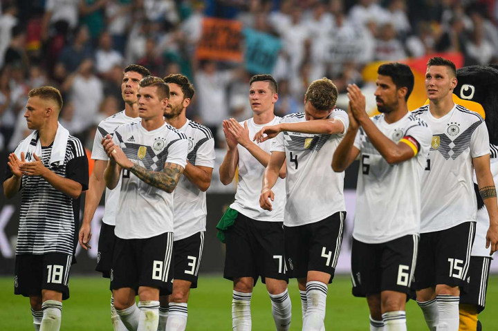 Skor 2-1 bertahan hingga laga usai. Di Piala Dunia Rusia, Jerman menghuni Grup F bersama Swedia, Korea Selatan, dan Meksiko. Sementara Arab Saudi akan dijamu tuan rumah Rusia pada pertandingan pembukaan turnamen pada 14 Juni dan juga akan menghadapi Mesir dan Uruguay di Grup A.