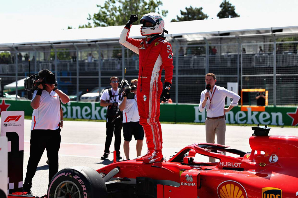 Vettel menjadi yang tercepat pada sesi kualifikasi dengan catatan waktu terbaik 1 menit 10.764 detik, unggul 0,093 detik atas Bottas yang ada di posisi kedua.