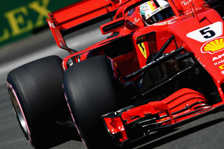 Posisi start terdepan di Kanada itu merupakan yang ke-54 sepanjang karir Vettel.