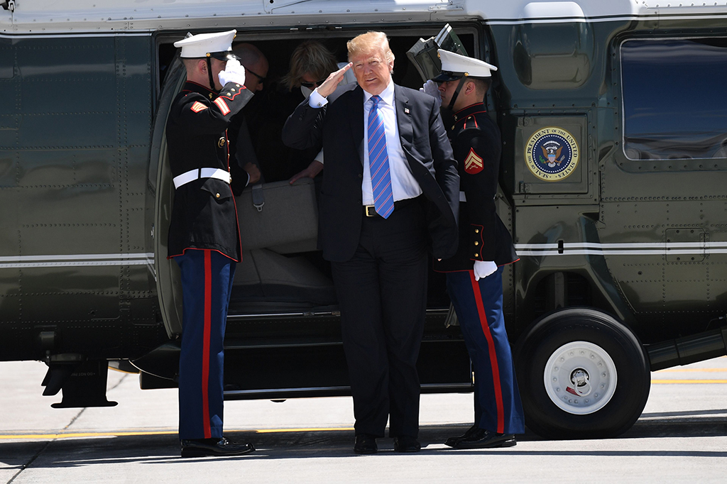 Seperti direncanakan, Trump dan Kim akan bertemu di Hotel Capella di Sentosa, Singapura pada Selasa, 12 Juni 2018. Afp Photo/ Saul Loeb

