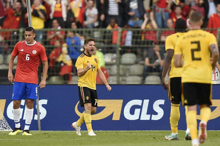 Enam menit kemudian Belgia berhasil menyamakan kedudukan menjadi 1-1 lewat Dries Mertens.