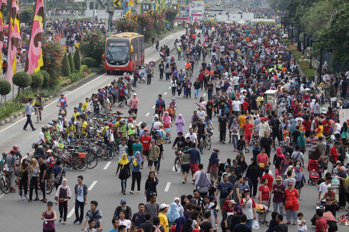 Sebelumnya, menjelang libur Idul Fitri 2018 CFD ditiadakan, karena Pemprov DKI dan Polda Metro Jaya fokus menangani arus mudik dan arus balik. Antara Foto/Reno Esnir