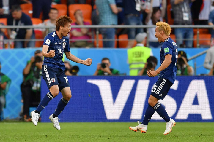 Jepang kemudian menyamakan kedudukan menjadi 1-1 pada menit ke-34 lewat tembakan melengkung Takashi Inui.