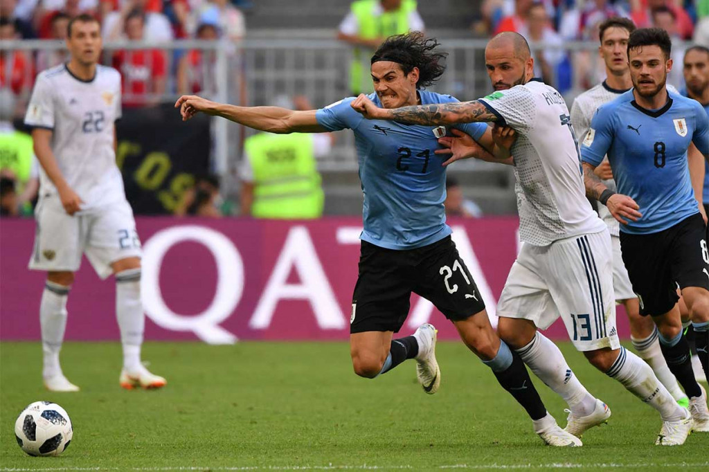 Pada laga penyisihan terakhir Grup A ini berlangsung ketat sejak awal pertandingan karena kedua tim sama-sama mencari kemenangan demi menjadi juara grup. Namun justru Uruguay yang bermain lebih impresif.