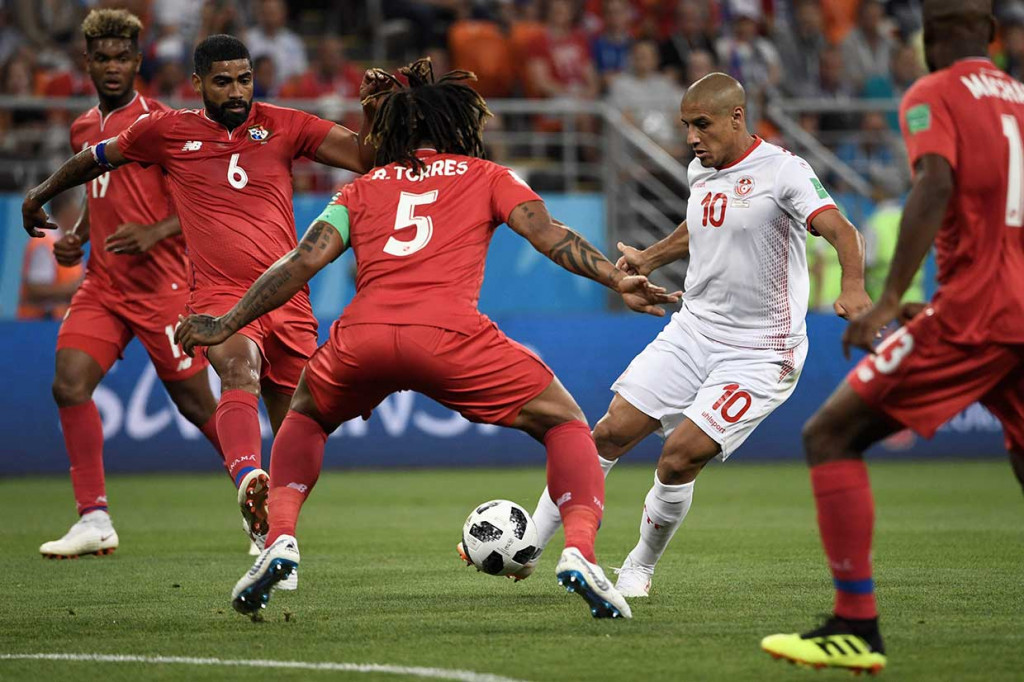 Bermain di Mordovia Arena, Jumat, 29 Juni 2018, dinihari WIB, Tunisia mendominasi penguasaan bola.