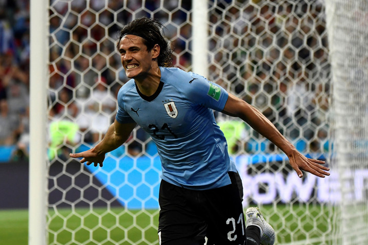 Portugal hanya menikmati skor imbang selama tujuh menit saja. Cavani mencetak gol keduanya di laga ini pada menit 62. Afp Photo/Jonathan Nackstrand
