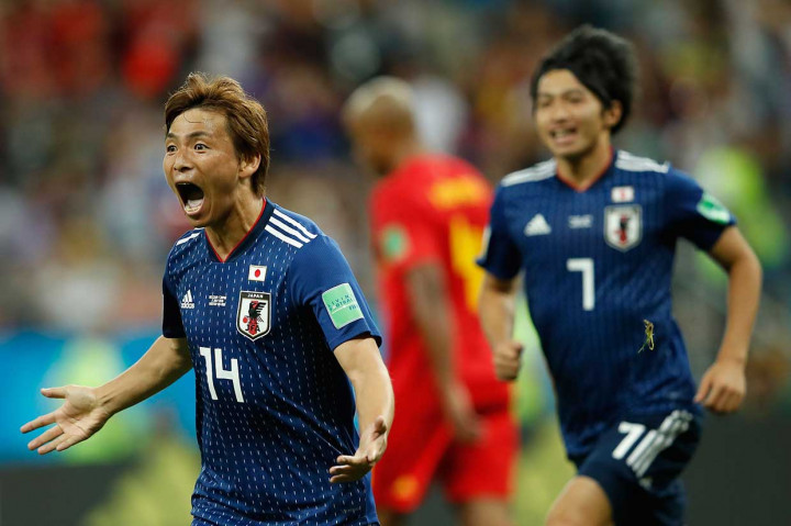 Jepang menggandakan keunggulan pada menit ke-52 lewat tembakan Takashi Inui dari luar kotak penalti.