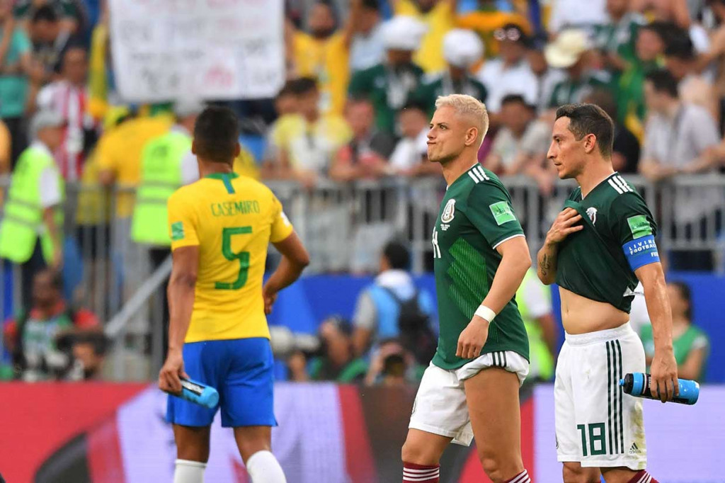 Sementara Meksiko tersingkir di babak 16 besar Piala Dunia untuk ketujuh kali berturut-turut.