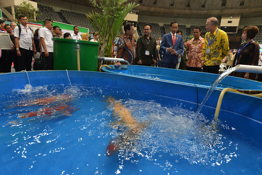 Jokowi mengungkapkan, adanya pameran ini membuktikan jika sektor peternakan di Indonesia telah berkembang dengan cepat. Selain itu, berbagai macam produk olahan? dari hewan ternak juga telah mampu diproduksi di dalam negeri