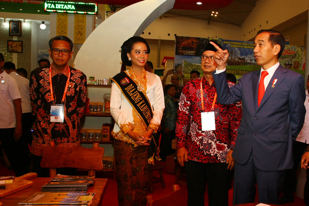 Rakernas tahun ini mengambil tema Upaya Daerah Menuju Kedaulatan Pangan Nasional. Antara Foto/Muhammad Iqbal