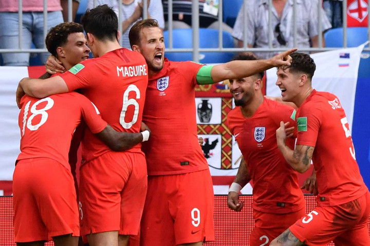 The Three Lion menggandakan keunggulan lewat Dele Alli pada menit ke-59.