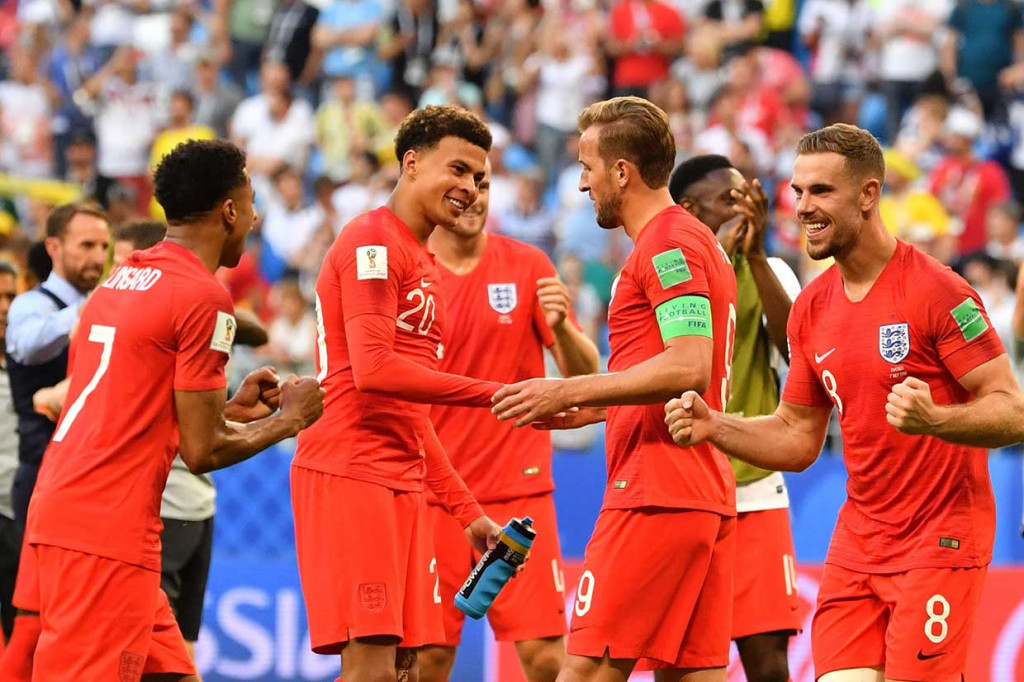Skor 2-0 bertahan hingga laga usai dan membawa Inggris mencapai ke semifinal Piala Dunia.