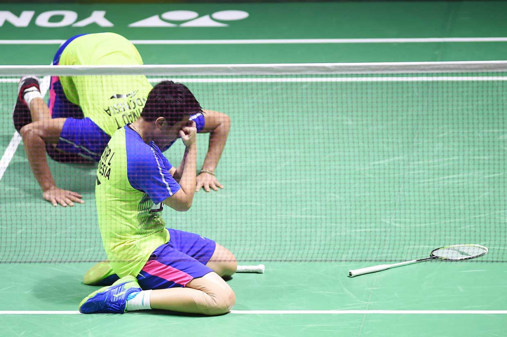 Tontowi/Liliyana bermain lepas di gim kedua dan berhasil menjuarai Indonesia Terbuka 2018 dengan skor akhir 21-17, 21-8.