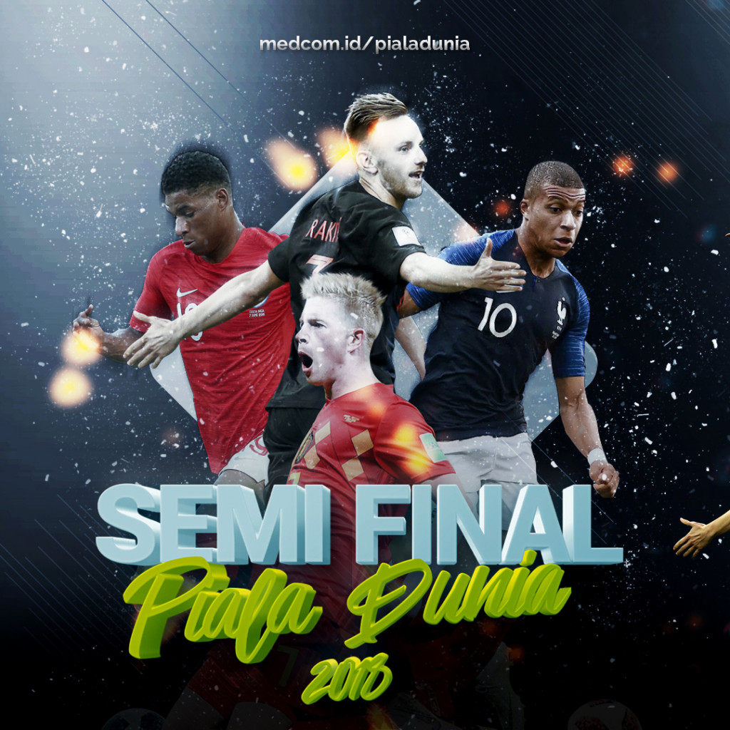 Jadwal Pertandingan Semifinal Piala Dunia 2018
