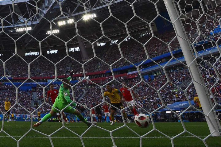 Pada menit ke-82 Belgia menggandakan keunggulan lewat Eden Hazard setelah mendapat umpan terobosan dari De Bruyne. Skor 2-0 bertahan hingga laga usai.