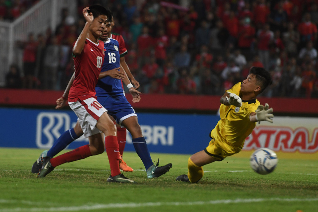 Gol Indonesia dicetak oleh Mochamad Supriadi pada menit ke-2, Komang Teguh (19'), M. Fajar (33'), Sutan Zico (46'), Rendy Juliansyah (56'), penalti David Maulana (64'), dan Bagus Kahfi (67'), (73').