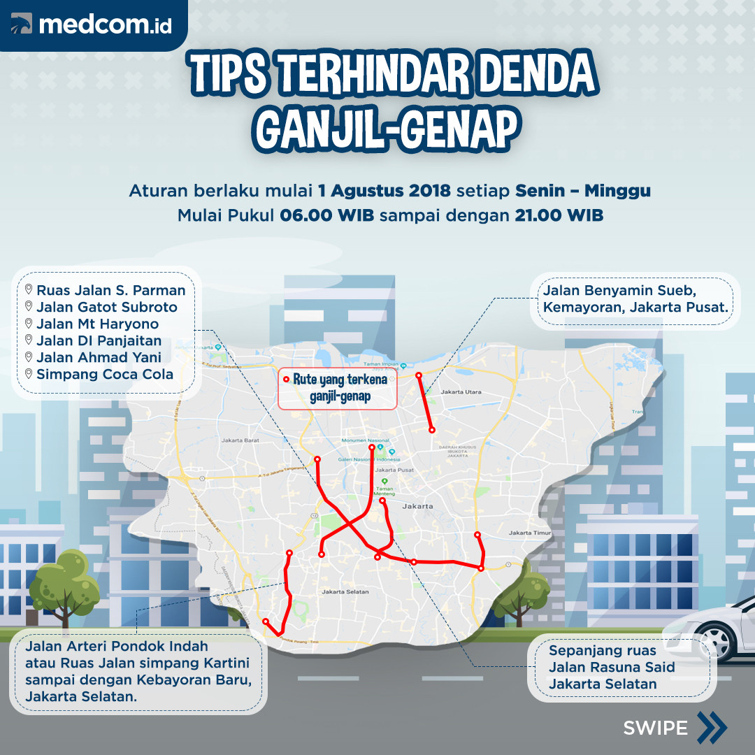 Map Jakarta Ganjil Genap - Maps of the World