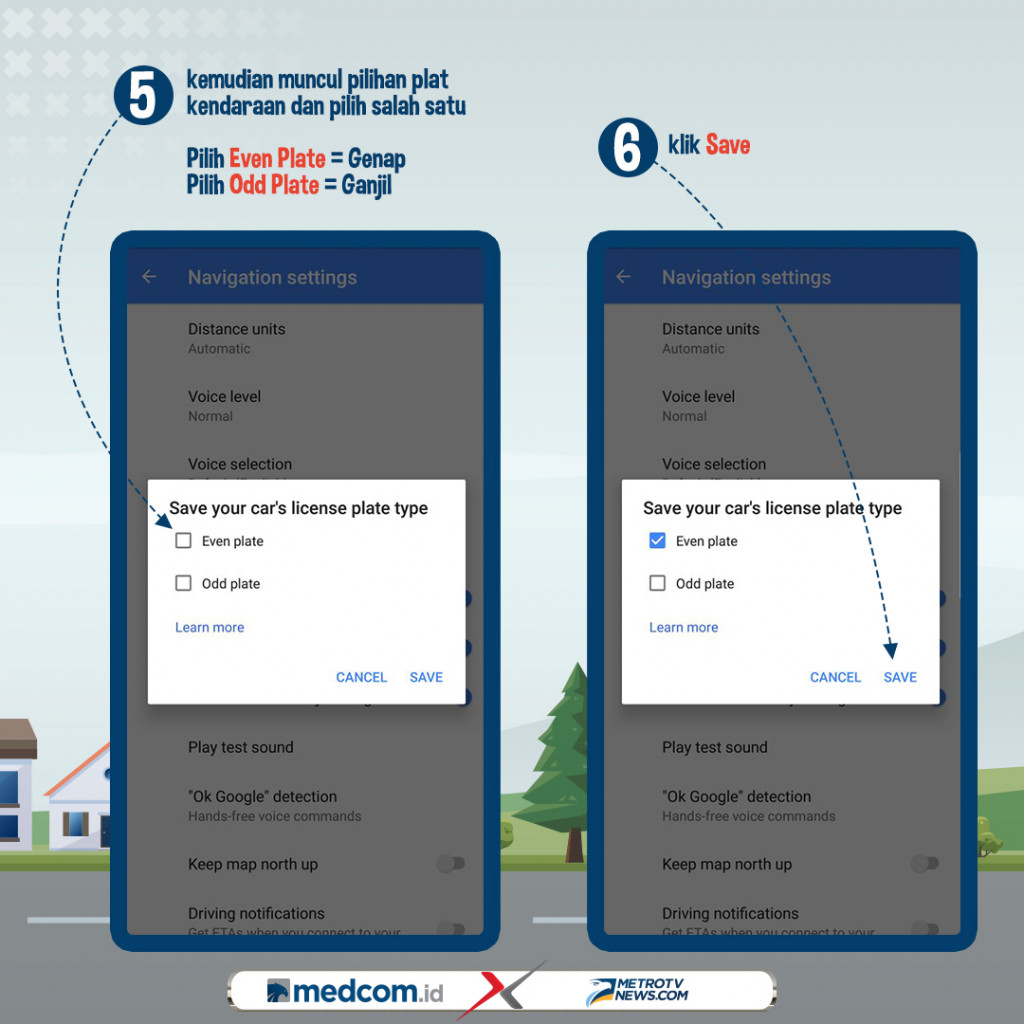 Cara Mengaktifkan Petunjuk Ganjil-Genap di Google Maps