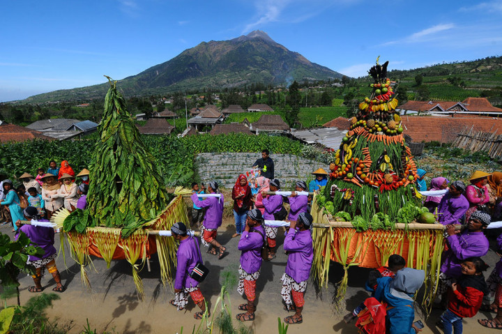 Tradisi yang dilakukan saat memasuki masa panen tembakau itu merupakan bentuk rasa syukur para petani tembakau kepada Tuhan Yang Maha Esa atas hasil panen daun tembakau yang baik.
