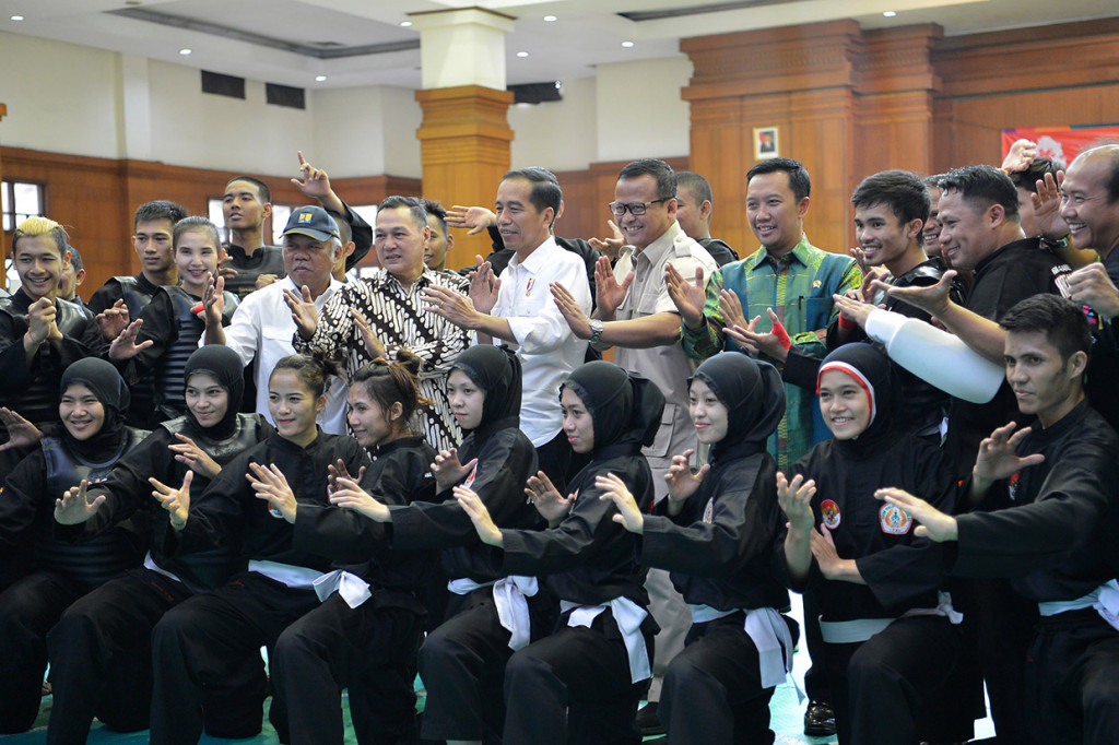 Dalam kesempatan itu, Presiden Jokowi mengungkapkan tim pencak silat sudah berlatih intensif untuk Asian Games 2018. Terlebih pencak silat merupakan olahraga asli Indonesia.
