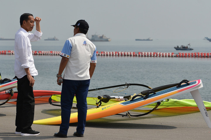 Seusai peresmian, Jokowi mengatakan seluruh persiapan untuk cabang olahraga jetski dan berlayar sudah dilakukan. Persiapan ini meliputi venue hingga kondisi para atlet.