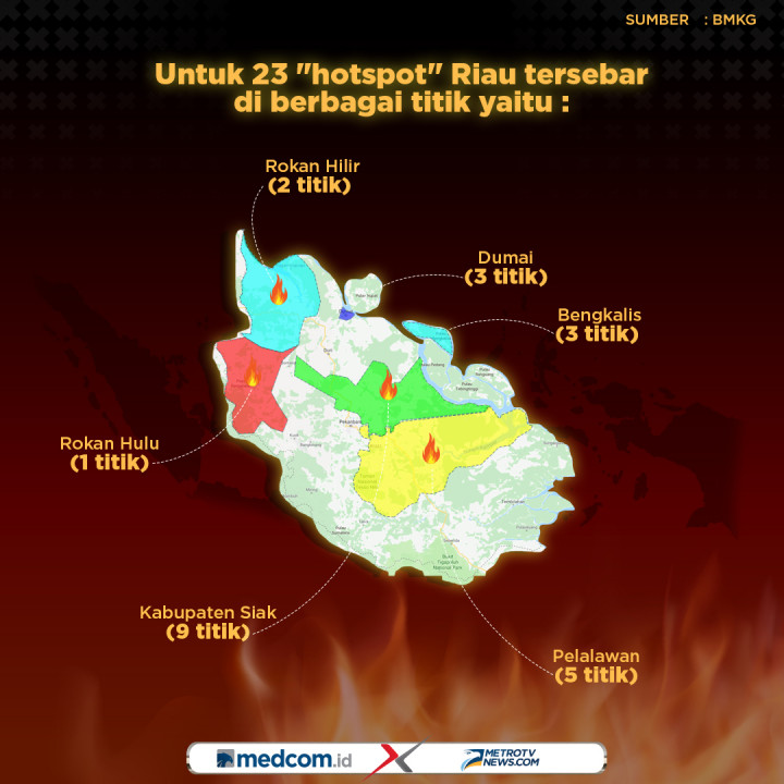 78 Titik Panas di Sumatera Jelang Asian Games 2018