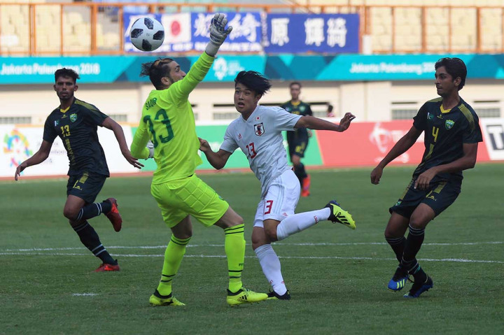 Jepang unggul cepat saat laga baru berjalan 1 menit lewat Iwasaki Yuto. Mendapatkan umpan dari sektor tengah, Yuto berhasil menerobos pertahanan lawan dan kemudian mengecoh kiper Hanif Saqib.