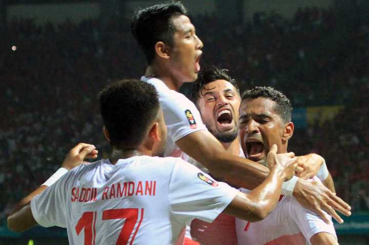 Beto menggandakan keunggulan ketika pertandingan babak kedua baru berjalan dua menit. Umpan Stefano Lilipaly diselesaikannya dengan tendangan keras kaki kiri. Bola pun meluncur deras dan tidak mampu dihadang kiper Saymonalinh. INASGOC/Antara Foto/Hery Sudewo