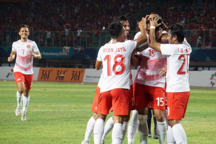 Dominasi Indonesia semakin sulit dibendung setelah  Ricky Fajrin memperbesar keunggulan tuan rumah menjadi 3-0 pada menit ke-75 hasil kerjasama dengan kapten Hansamu Yama yang memberikan umpan tarik ke mulut gawang. Skor 3-0 bertahan hingga laga usai. Medcom.id/Kautsar Halim