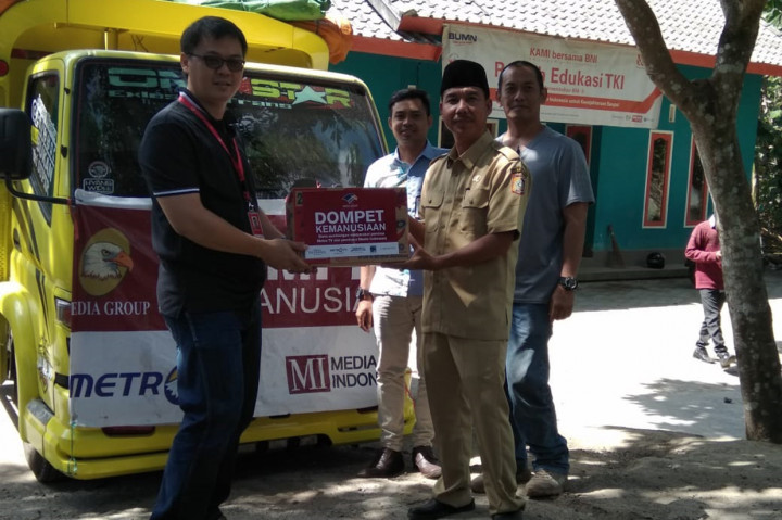 Dompet Kemanusiaan Yayasan Media Group kembali menyerahkan bantuan untuk korban gempa Lombok, NTB.