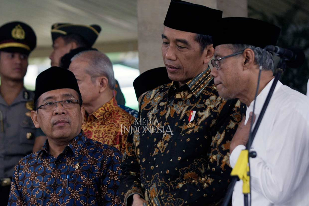 Dalam kesempatan tersebut Presiden Jokowi juga mengadakan pertemuan dan membahas sejumlah hal antara lain soal ekonomi berkeadilan dan kesehatan, yang utamanya pelaksanaan BPJS kesehatan, juga persoalan bank syariah dan redistribusi aset. Termasuk kesehatan perempuan dan anak.