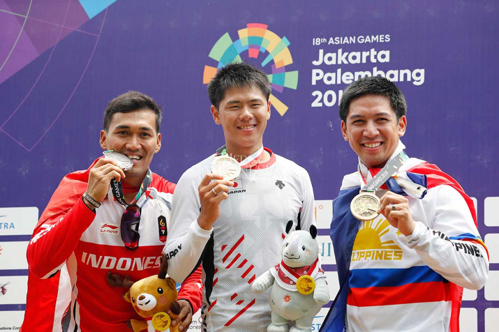 I Gusti Bagus Saputra menyabet medali perak dengan catatan waktu 34.314 detik. Di kelompok putra ini, medali emas diraih pembalap Jepang Nagasako Yoshitaku dengan catatan waktu 33.669, sementara perunggu diraih Caluag Daniel Patrick asal Philipina dengan catatan waktu 35.842 detik.