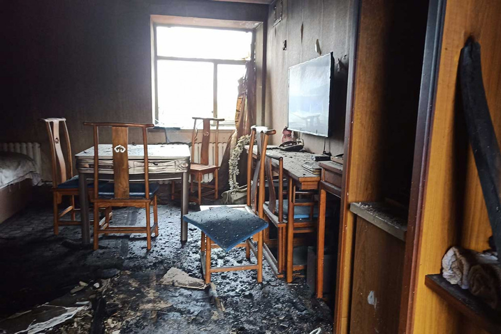 Kebakaran tersebut mengakibatkan sedikitnya 18 orang tewas.