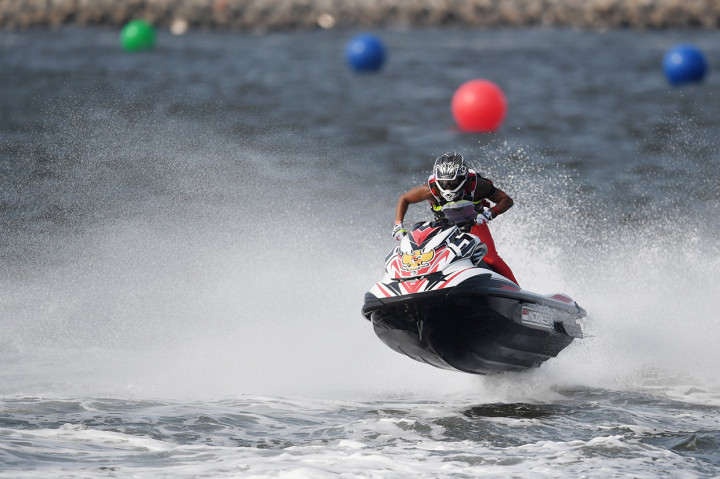 Aqsa menjadi yang terbaik dari nomor endurance runabout open cabor jet ski Asian Games 2018. Dia menempati posisi teratas setelah melewati tiga balapan. Antara Foto/INASGOC/Bram Selo Agung