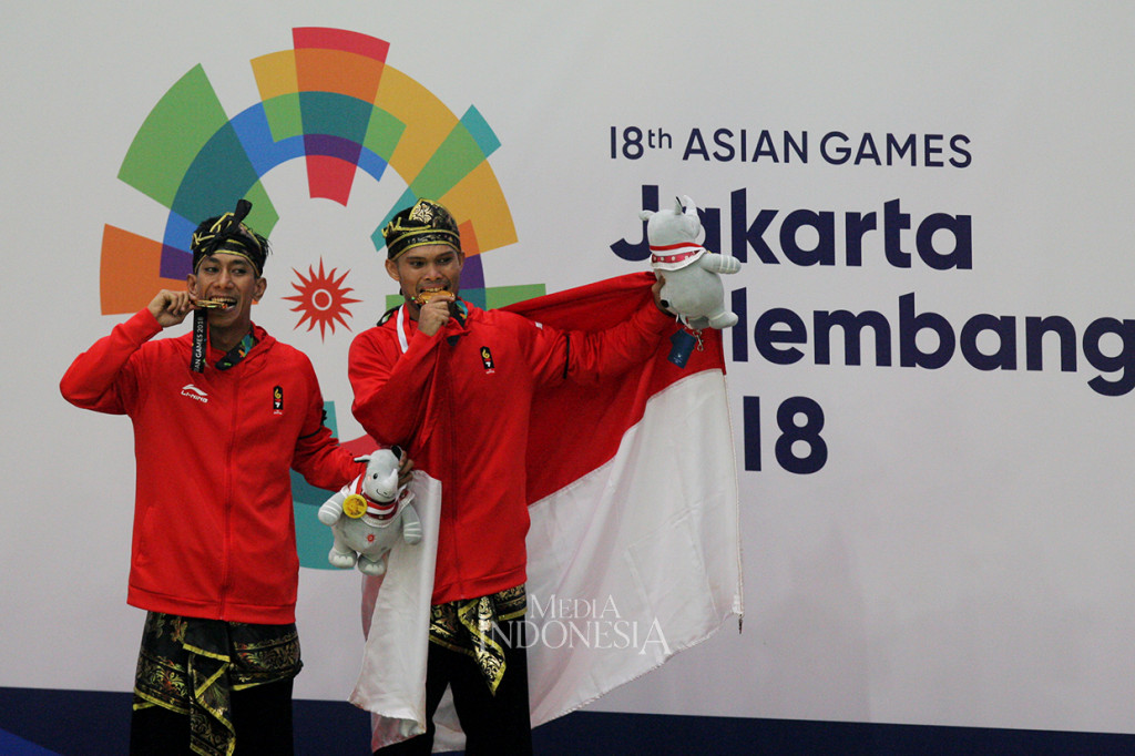 Ganda putra Indonesia Yola Primadona dan Hendy berhasil meraih nilai terbesar yaitu 580, mengalahkan ganda putra Vietnam yang meraih nilai 562, serta Thailand dan Malaysia 560. MI/Ramdani