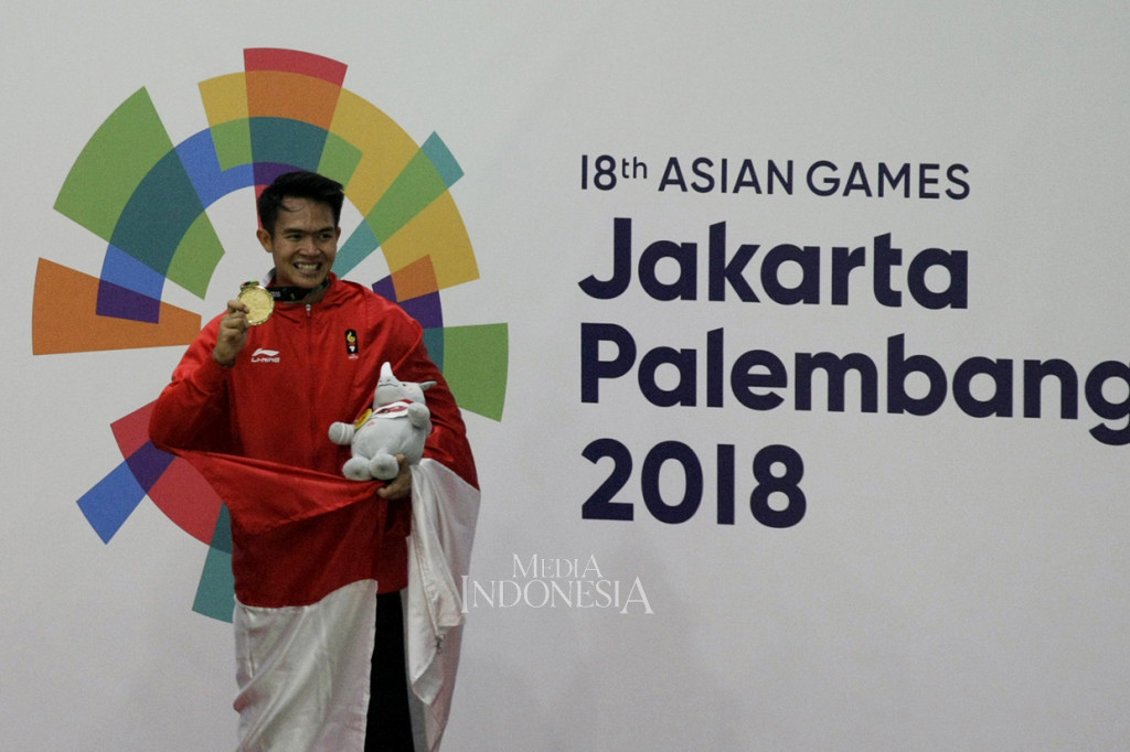 Medali emas dari Aji dan Komang ini merupakan yang keempat serta kelima dari cabor pencak silat atau yang ke-17 bagi kontingen Indonesia. MI/Ramdani