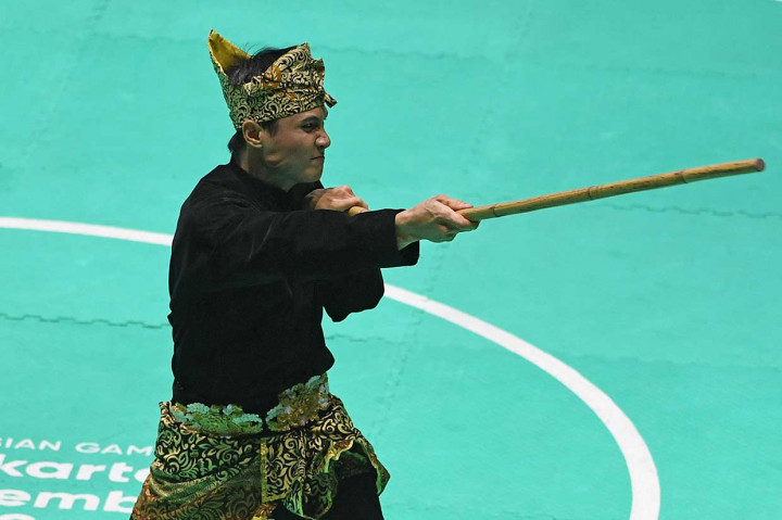 Sugianto meraih poin tertinggi yakni 471, mengalahkan pesilat Thailand Ilyas Sadara dengan poin 460 yang meraih perak dan pesilat Filipina Almohaidis Abad dengan poin 455 yang meraih perunggu.