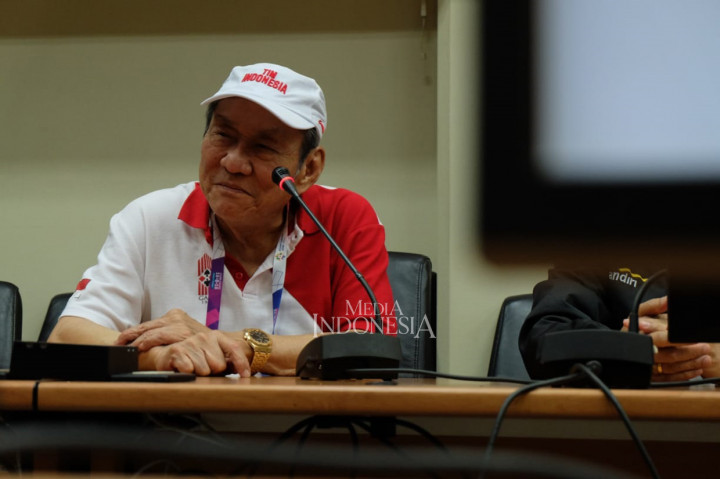 Bambang Hartono juga pernah meraih penghargaan KONI pada Oktober 2017 karena kerap menciptakan atlet-atlet berprestasi di cabang olah raga bridge. MI/Nurul Fadillah 