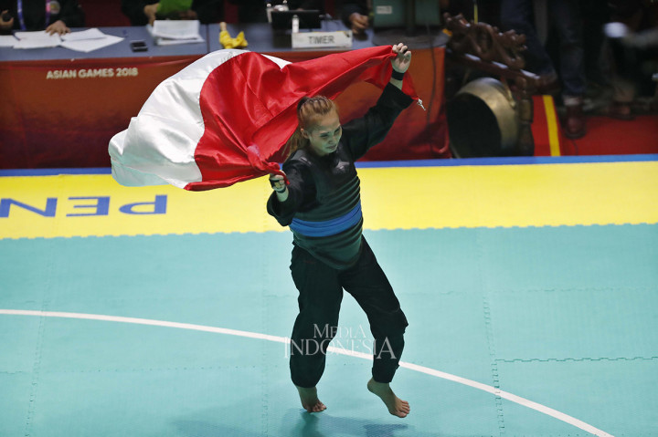 Kini koleksi emas Indonesia di Asian Games ini menjadi 30, yang dilengkapi 22 perak dan 33 perunggu. Ini adalah perolehan terbaik Indonesia sepanjang mengikuti Asian Games. MI/Rommy Pujianto