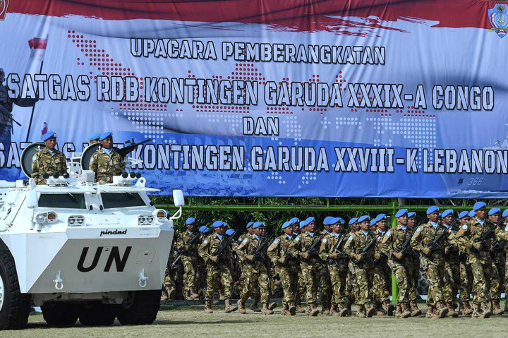 Sebanyak 850 personel Satuan Tugas RDB Kontingen Garuda XXXIX-A Congo dan 120 personel Satuan Tugas MTF Kontingen Garuda XXVIII-K Lebanon akan bertugas sebagai pasukan perdamaian PBB di Republik Kongo dan Lebanon.