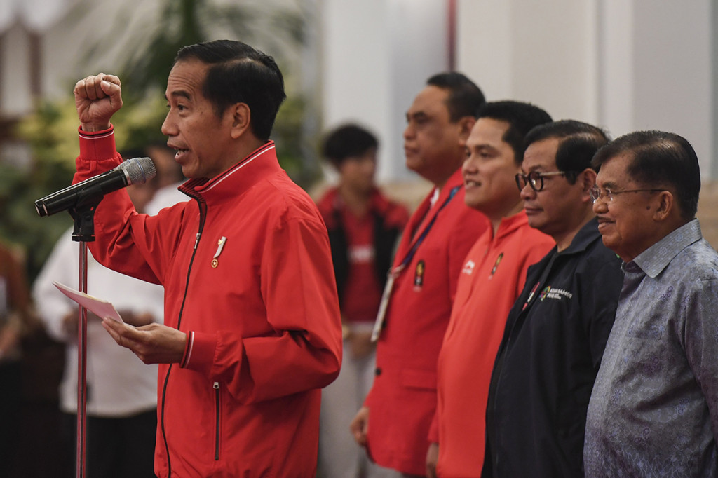 Jokowi mengaku masih menunggu atlet-atlet dari cabang olahraga yang berpotensi mendulang medali sebelum penutupan Asian Games 2018 nanti.