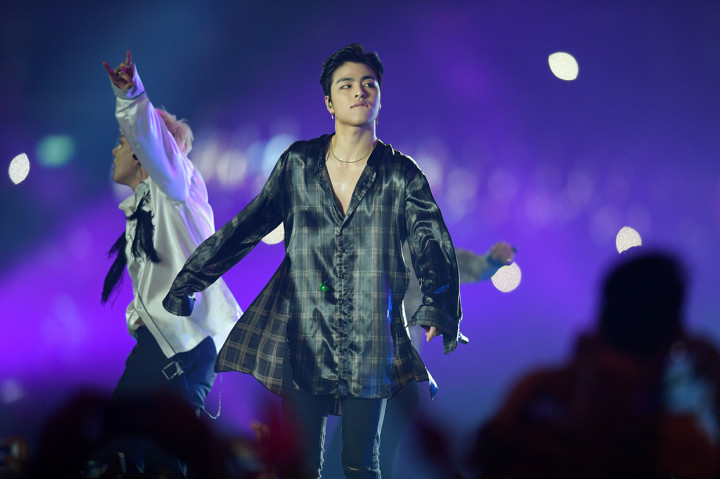 Penampilan artis luar negeri yaitu iKON dan Super Junior dari Korea Selatan, dan Siddharth Slathia dari India juga menambah meriah suasana. Antara Foto/INASGOC/Wahyudin