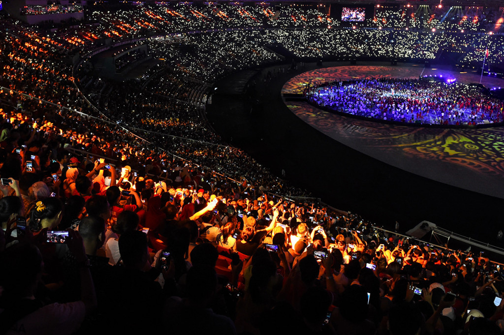 Prestasi membanggakan atlet-atlet Indonesia pada Asian Games 2018 dengan menjadikan Indonesia diperingkat keepat perolehan medali total 98 medali yaitu 31 medali emas, 24 perak, dan 43 perunggu, ikut dirasakan bukan hanya para atlet tapi seluruh masyarakat dan bangsa Indonesia. Antara Foto/INASGOC/Afriadi Hikmal